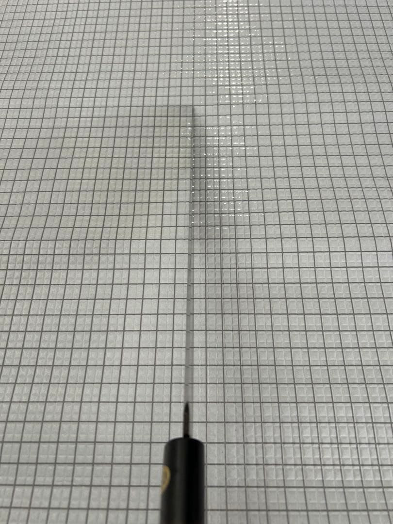 包丁 柳刃包丁 ダマスカス 安来鋼白紙２号 240mm 紫檀シノギ柄 刺身包丁②