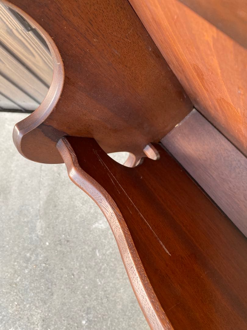 木製 2段　マガジンラック　レザー　アンティーク　ヴィンテージ