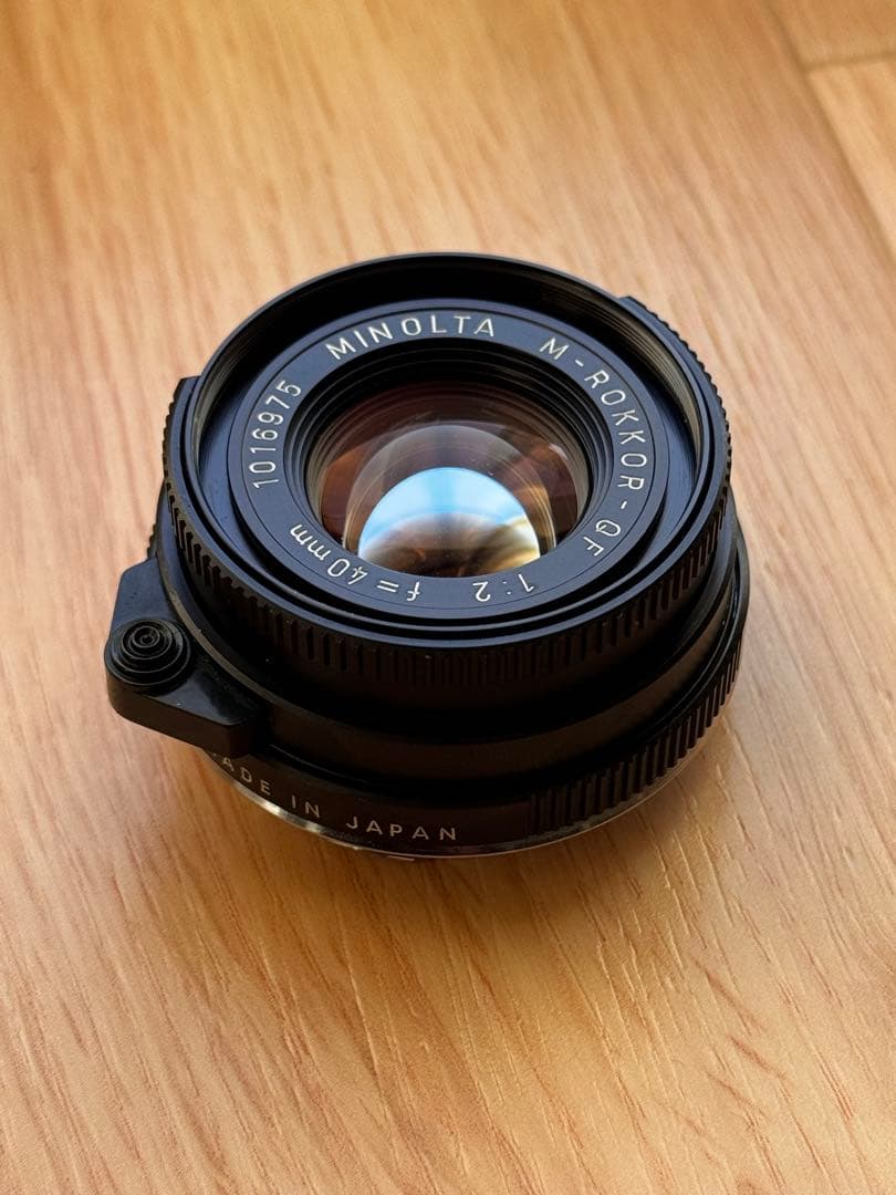 MINOLTA M-Rokkor 40mm f/2 レンズ