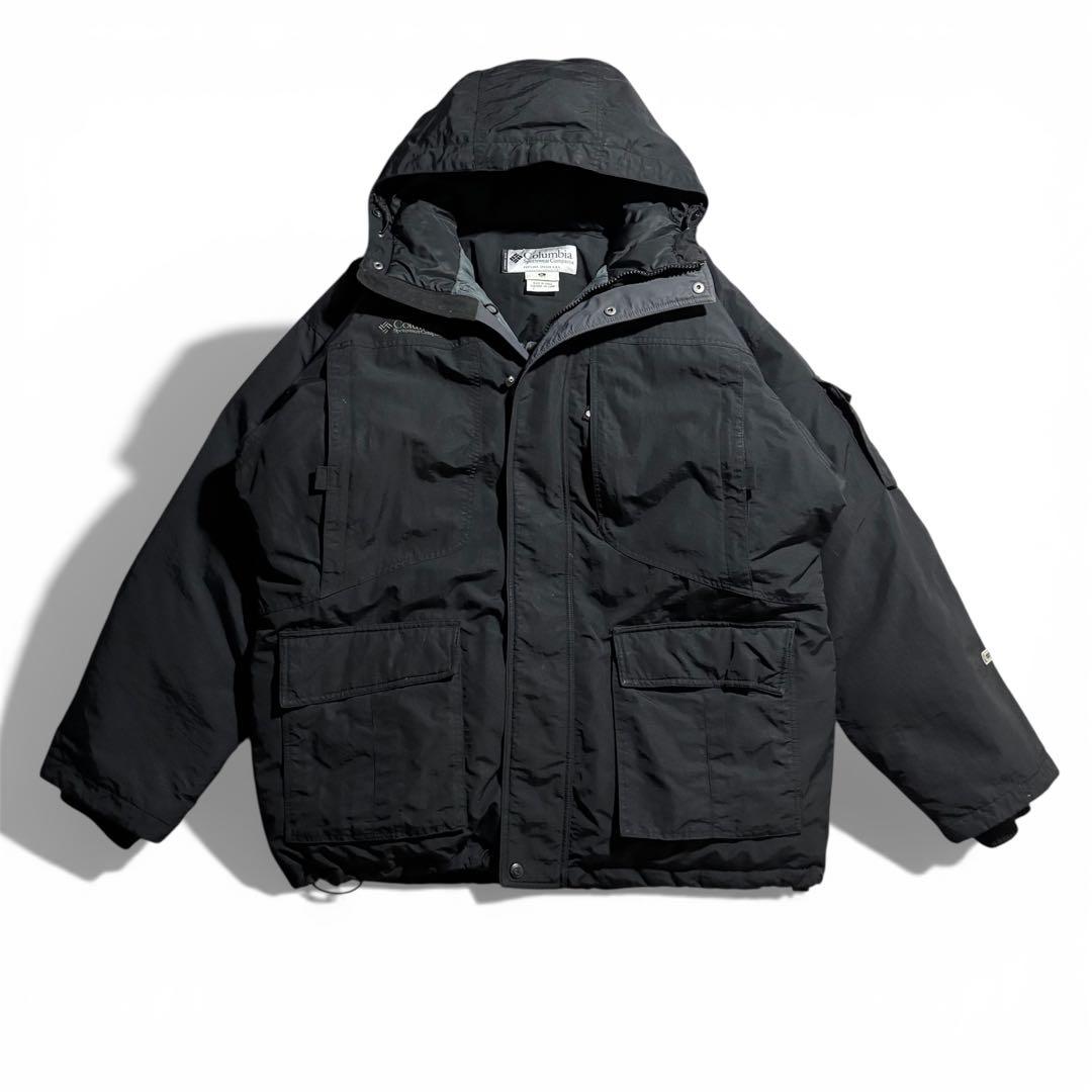 極肉厚 00s Columbia コロンビア　ダウンジャケット　ブラック　黒