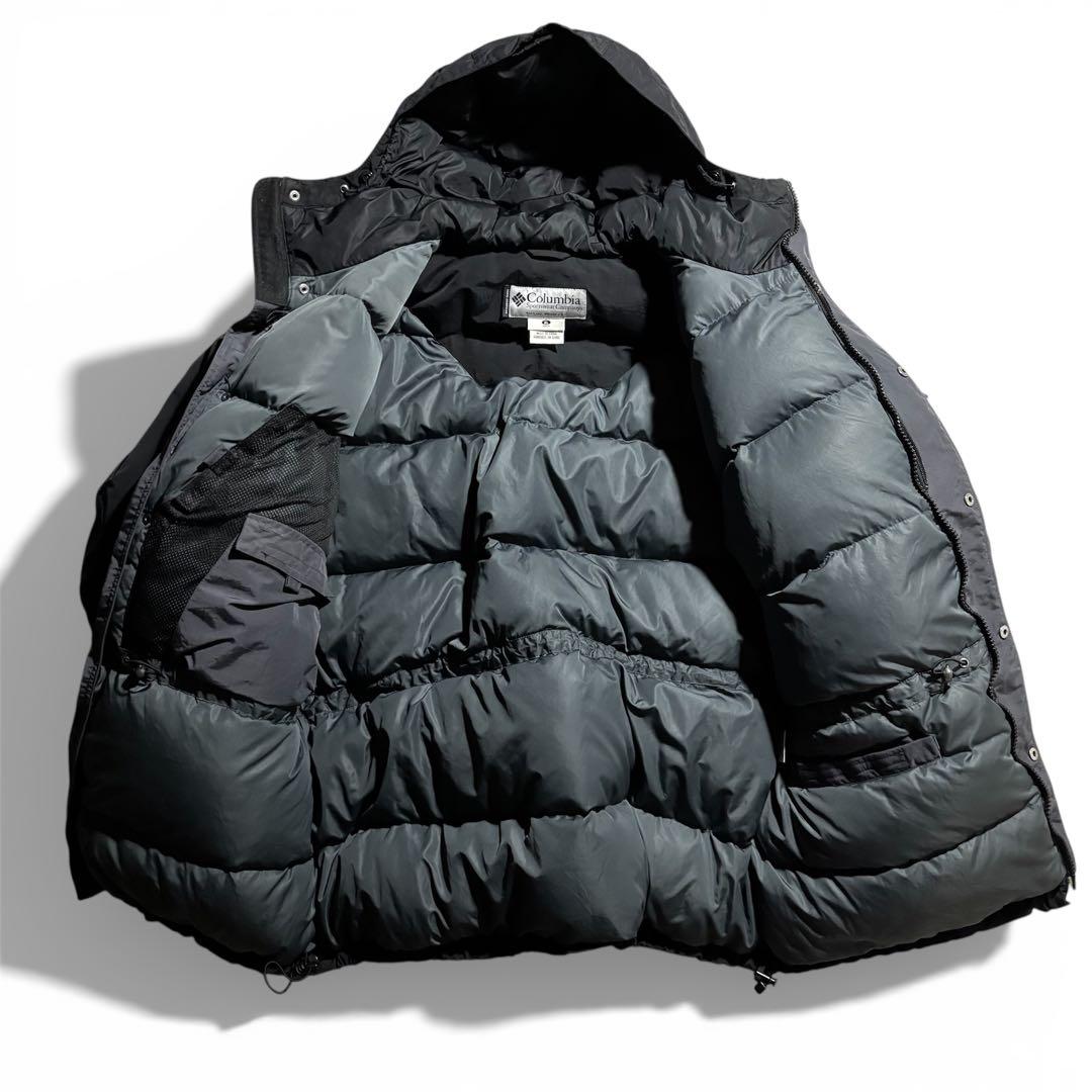極肉厚 00s Columbia コロンビア　ダウンジャケット　ブラック　黒