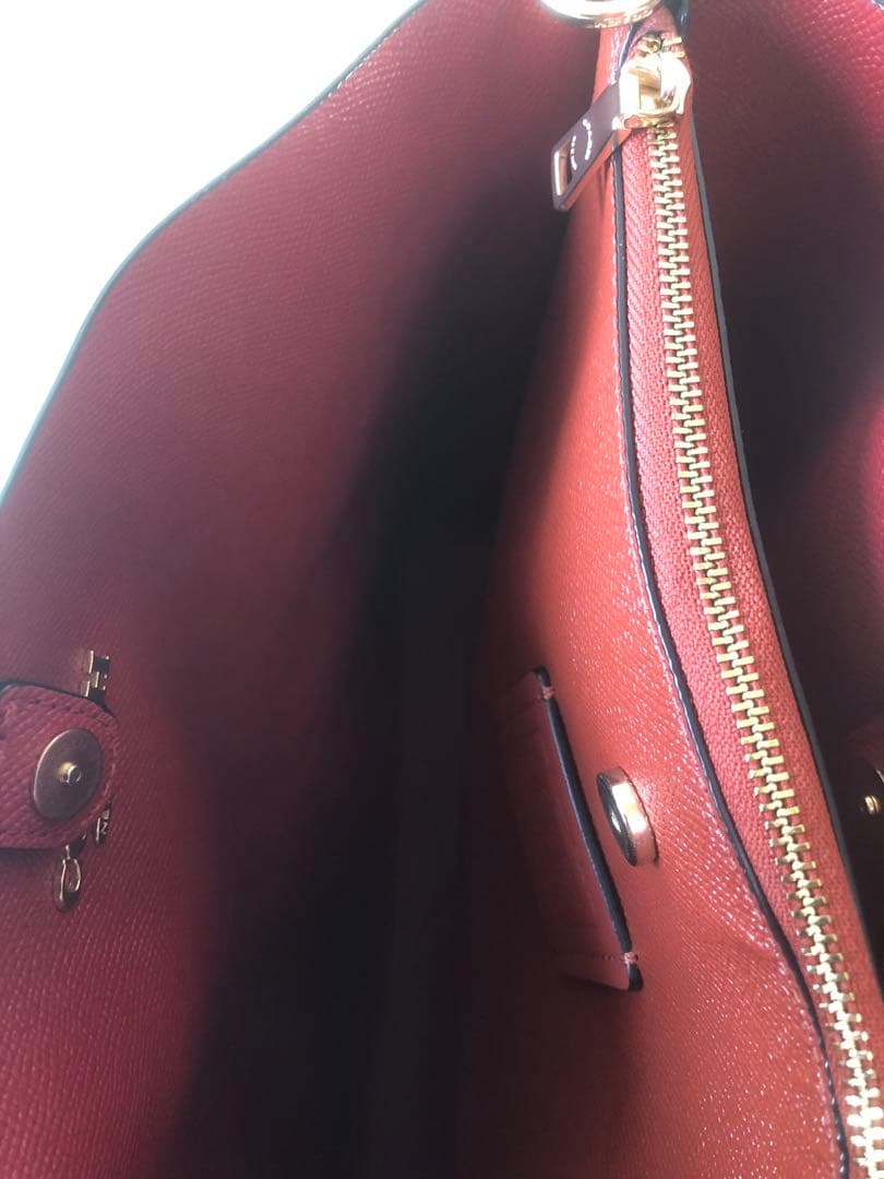 COACH ブラック レザー ショルダーモリーパケットバッグ　コーチ　バッグ