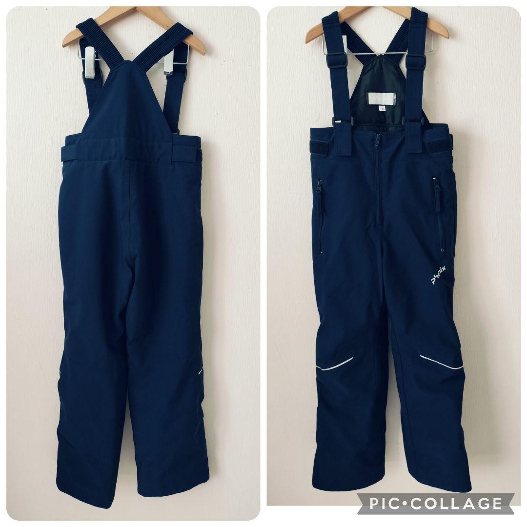 美品☆phenix アルペンモデル　スキーウェア ボーイズ130 青紺　上下