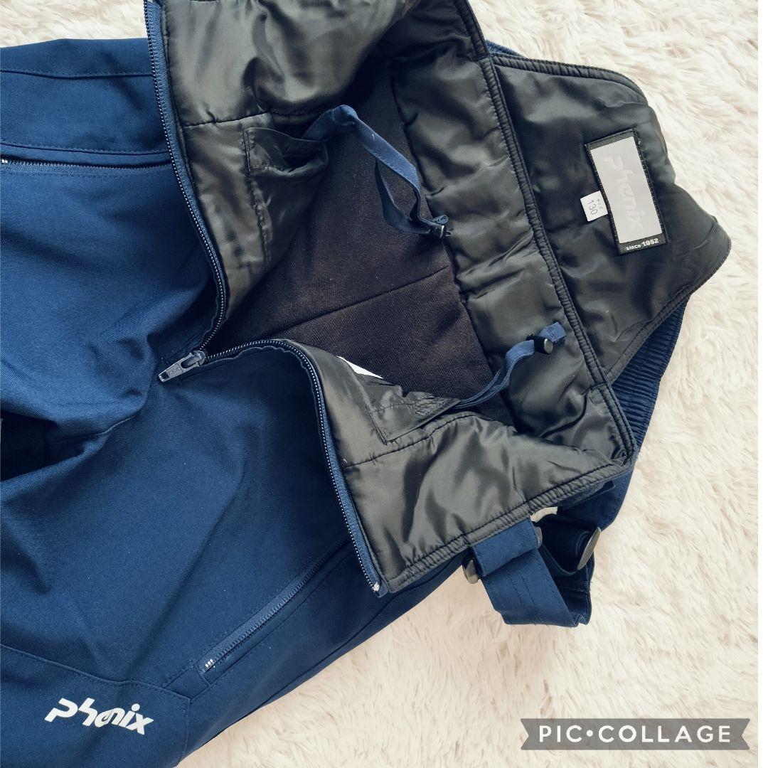 美品☆phenix アルペンモデル　スキーウェア ボーイズ130 青紺　上下