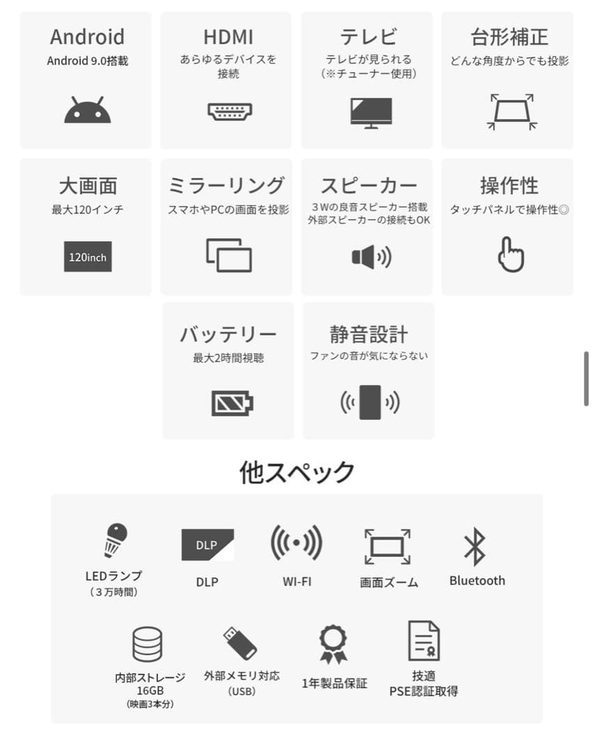 モバイル プロジェクター Pico Cube Pro