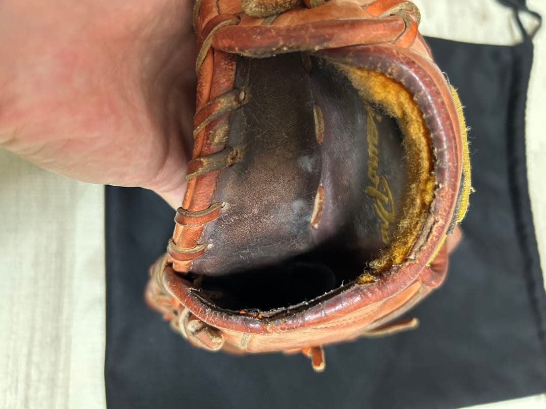 MizunoPro 硬式グローブ ブラウン 収納袋・硬式ボール付き