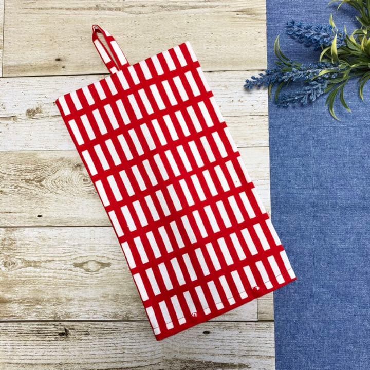 アルテック風ボックスティッシュカバー　赤　インテリア模様替え子供部屋