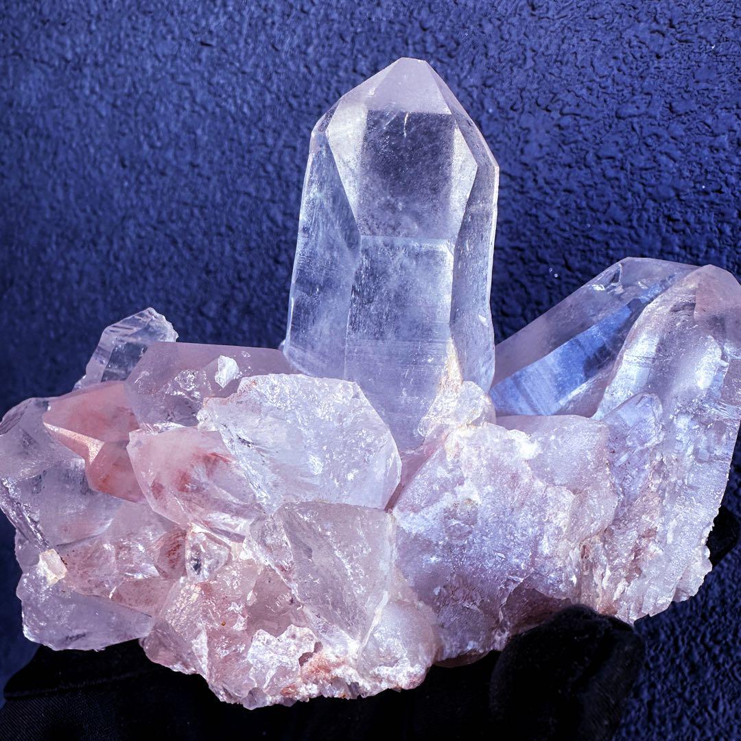 希少❗️超綺麗♡レインボー☆超強いパワー ヒマラヤ水晶 クラスター天然石A1454