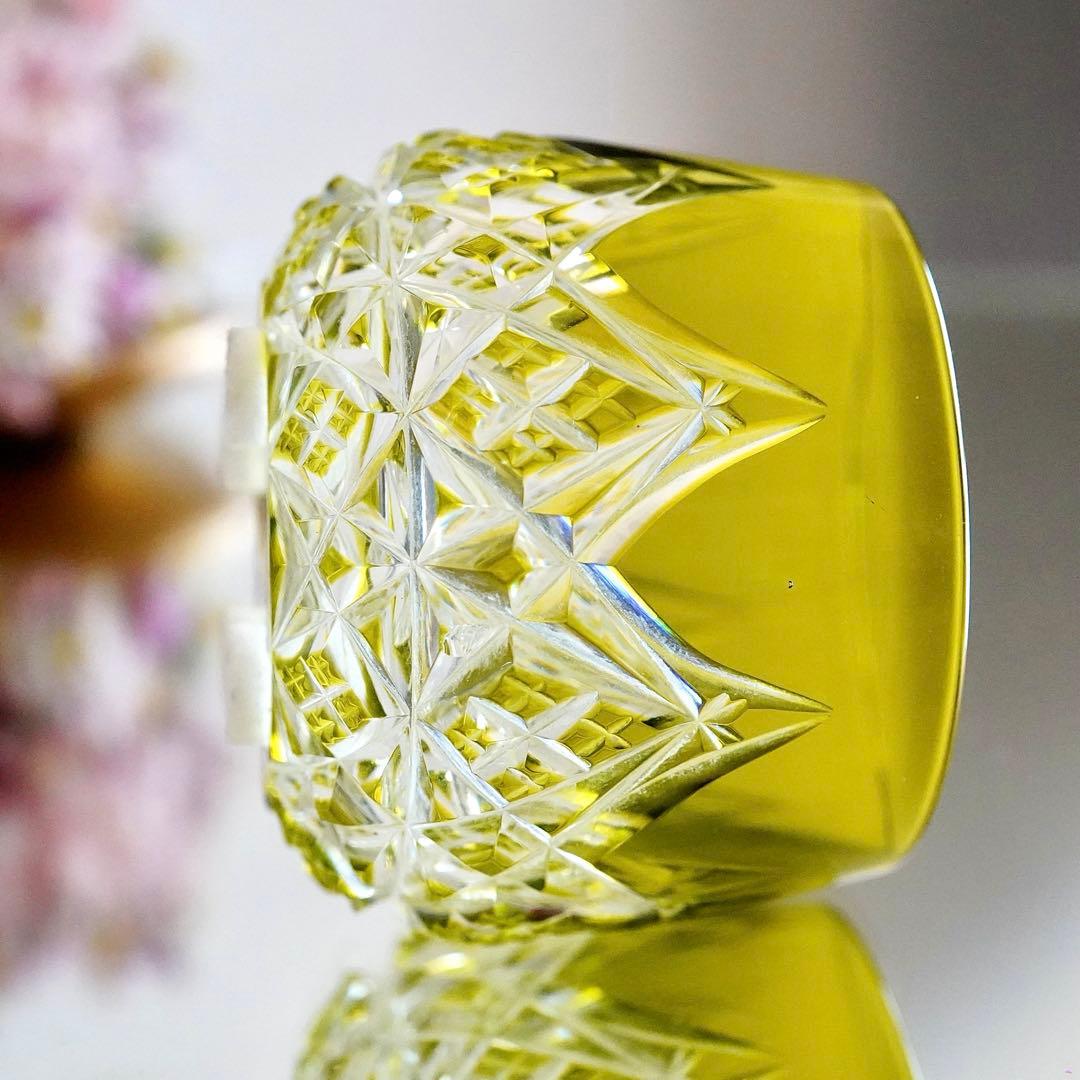 美品★希少オールドバカラBACCARAT コルベール グリーン色被せ 小物入れA