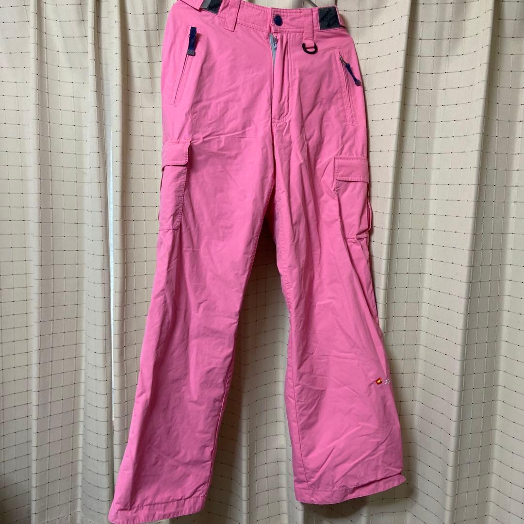 OP スノーボードウェアセット ホワイト ピンク 11号　中古品