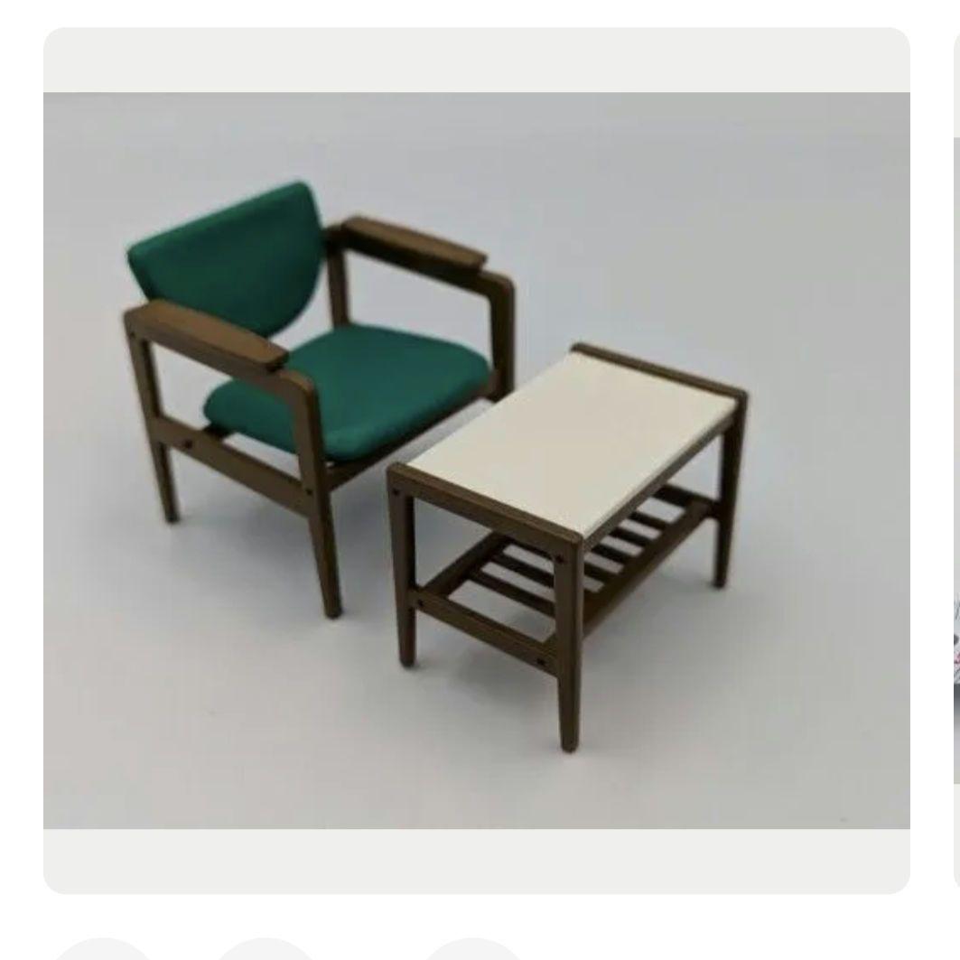 オールドカリモク　名作　コーヒーテーブル　サイドテーブル　白　茶