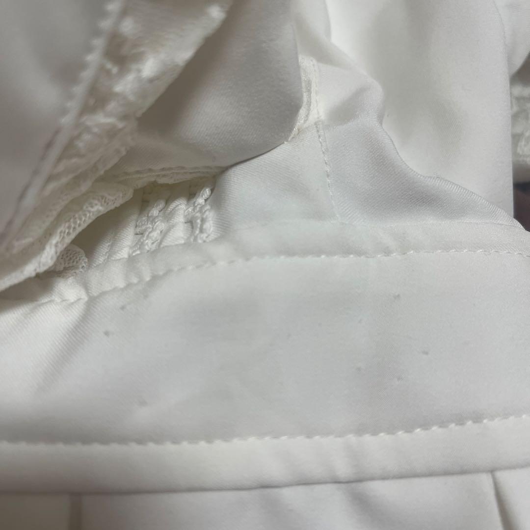 【LIZLISA】 ティアラリボンテ イアードワンピースホワイト