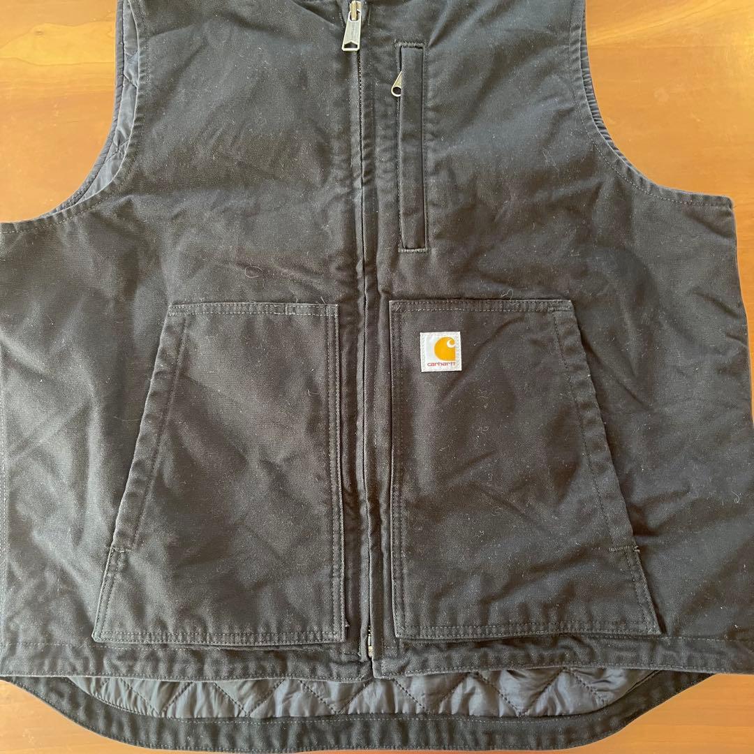 ★カーハート　carhartt ダックベスト 104395 BLK★Lサイズ★