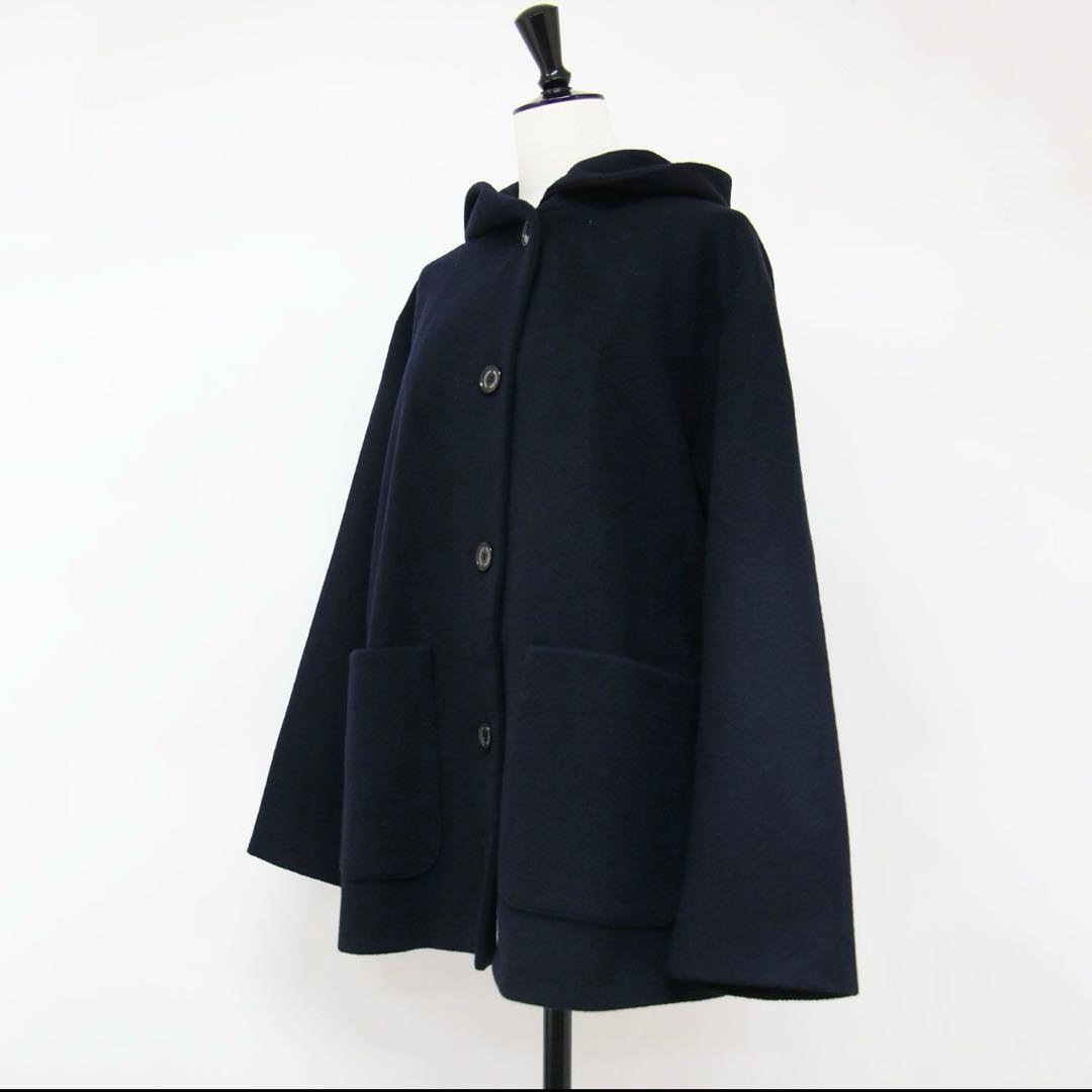 【新品】MACKINTOSH PHILOSOPHYウールコート ミドル丈ネイビー