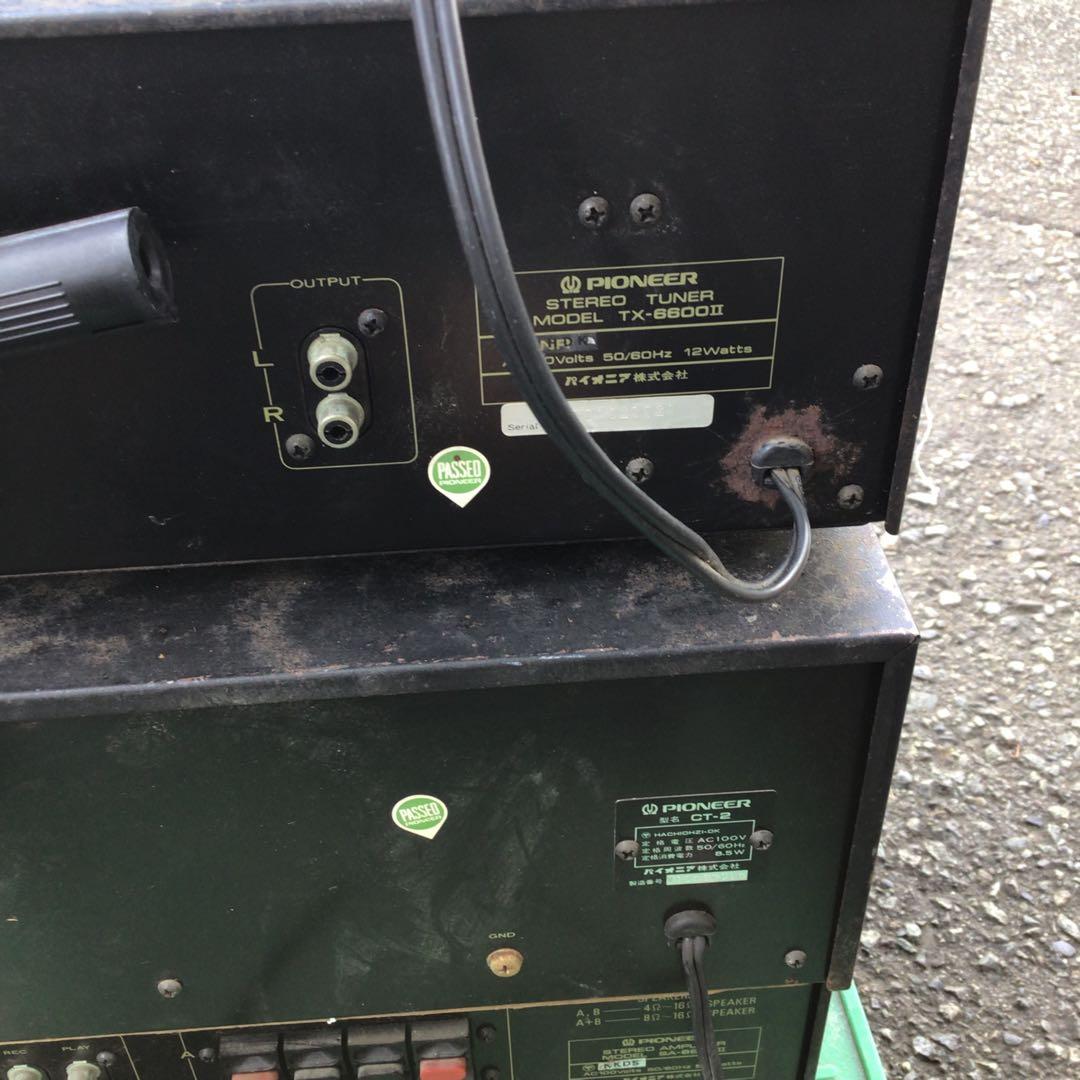 Pioneer オーディオ機器　パタパタ時計　セット チューナー　デッキ　アンプ