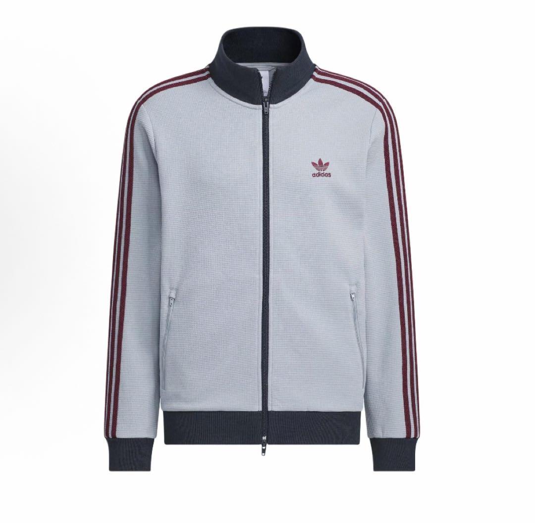 日本未発売M adidas 長袖ジャケット シルバーグレー KB8953