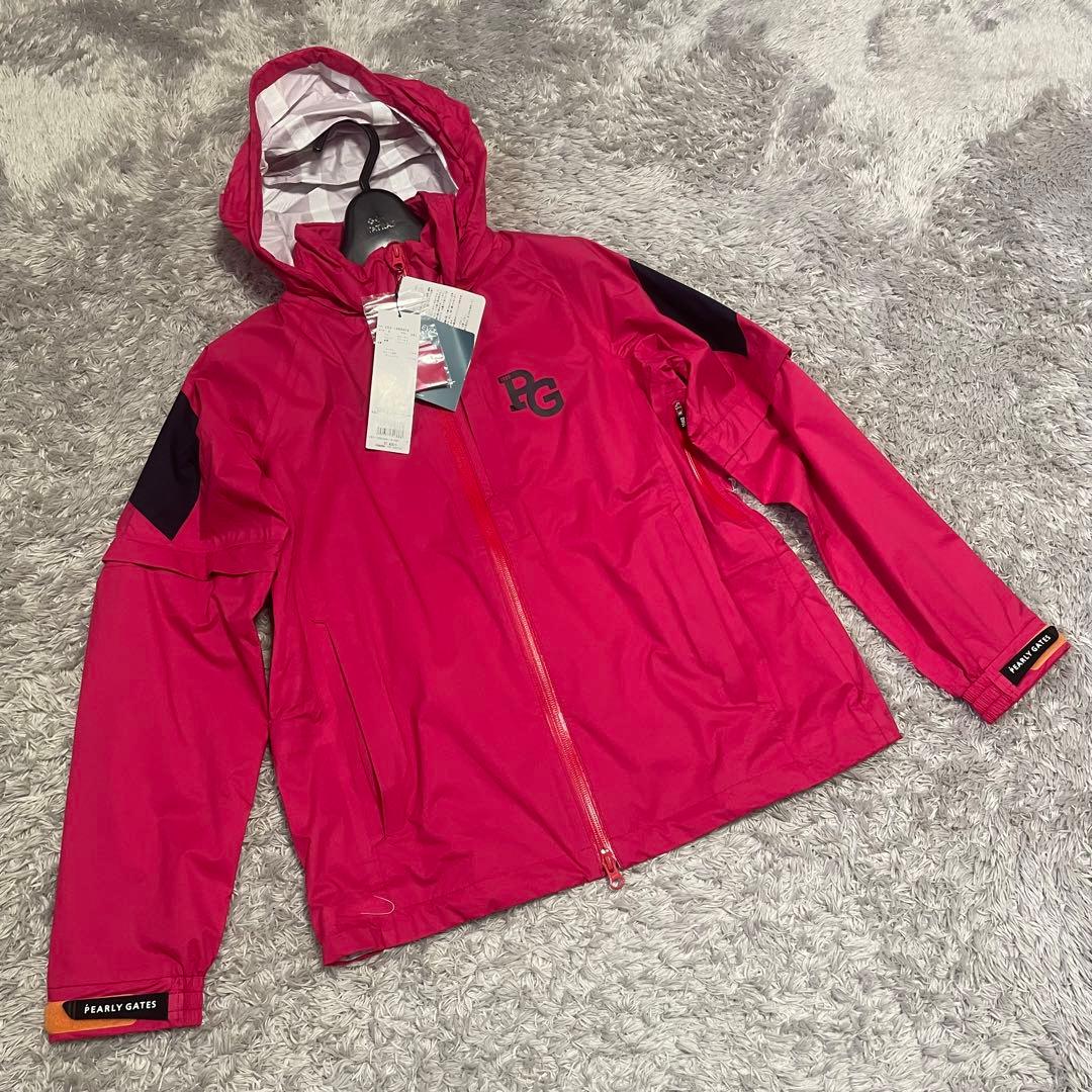 新品タグ付　パーリーゲイツ 4way レインジャケット AQUAX 撥水防水透湿