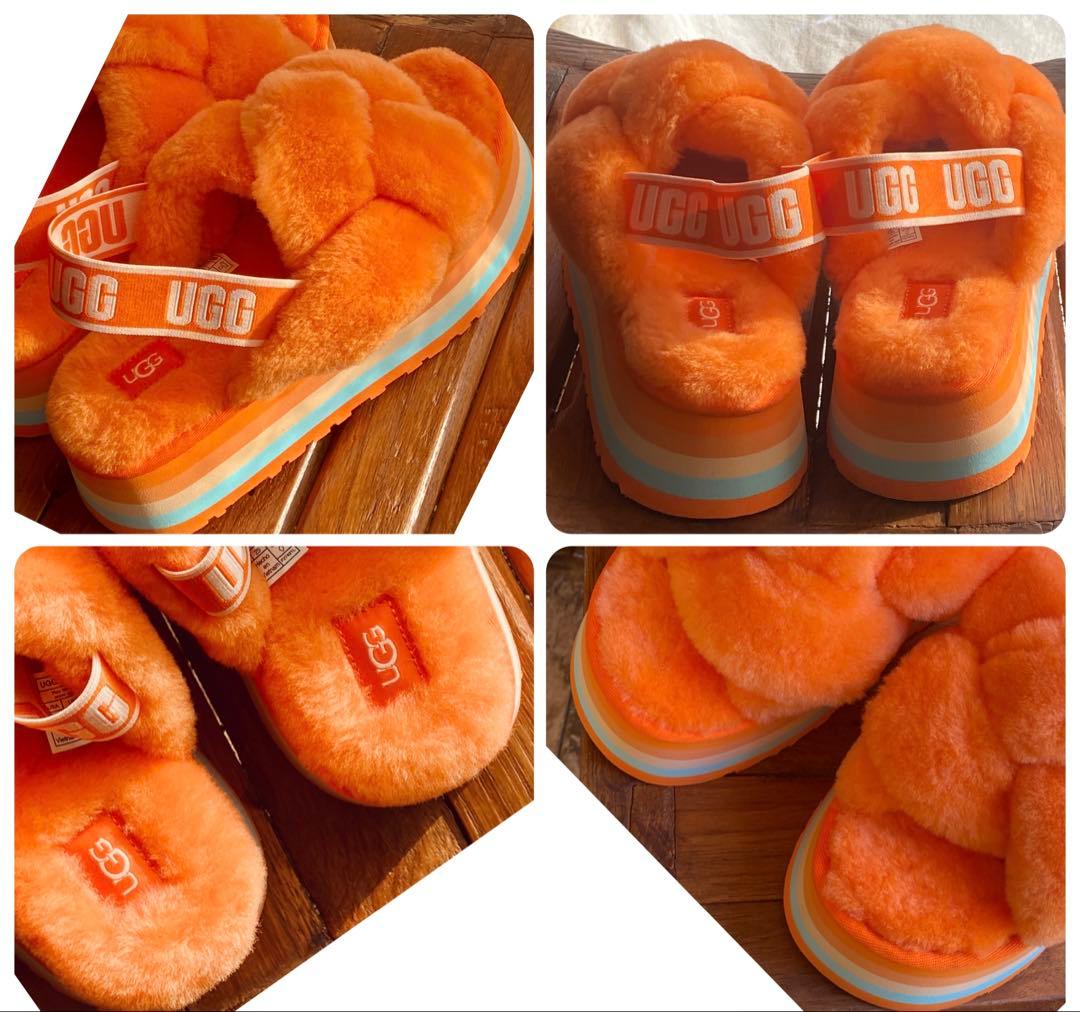 入手困難・激レア✨展示品✨25素足✨UGG✨DISCO KNOT SLIDE