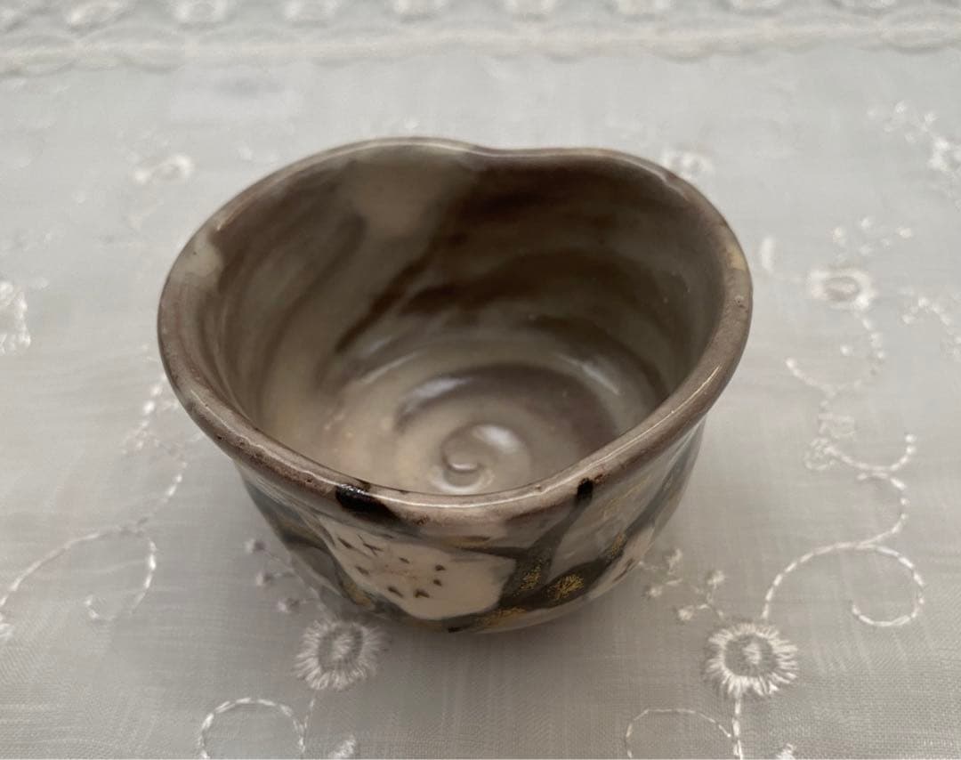 九谷焼　東山窯　吉崎英治作　酒器