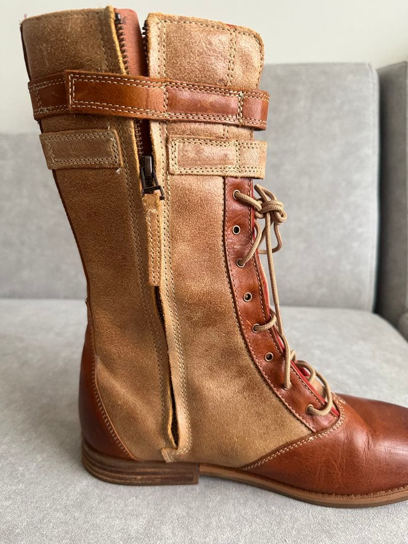 【値下げ】Timberland ブラウンレザー ロングブーツ