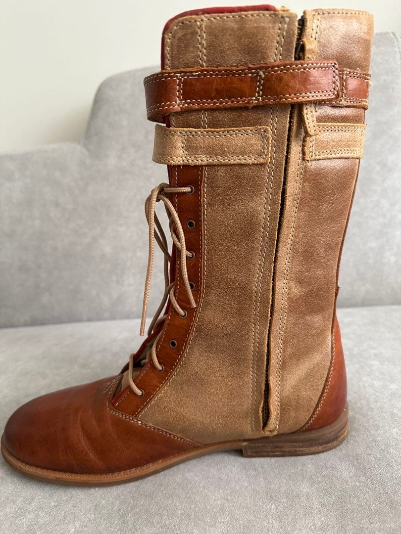 【値下げ】Timberland ブラウンレザー ロングブーツ