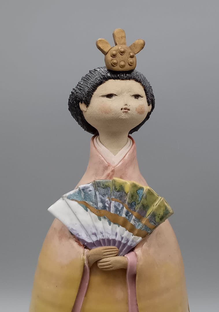 雛人形 ひなまつり お雛様 ポタリーメルヘン 大きめ 作家もの