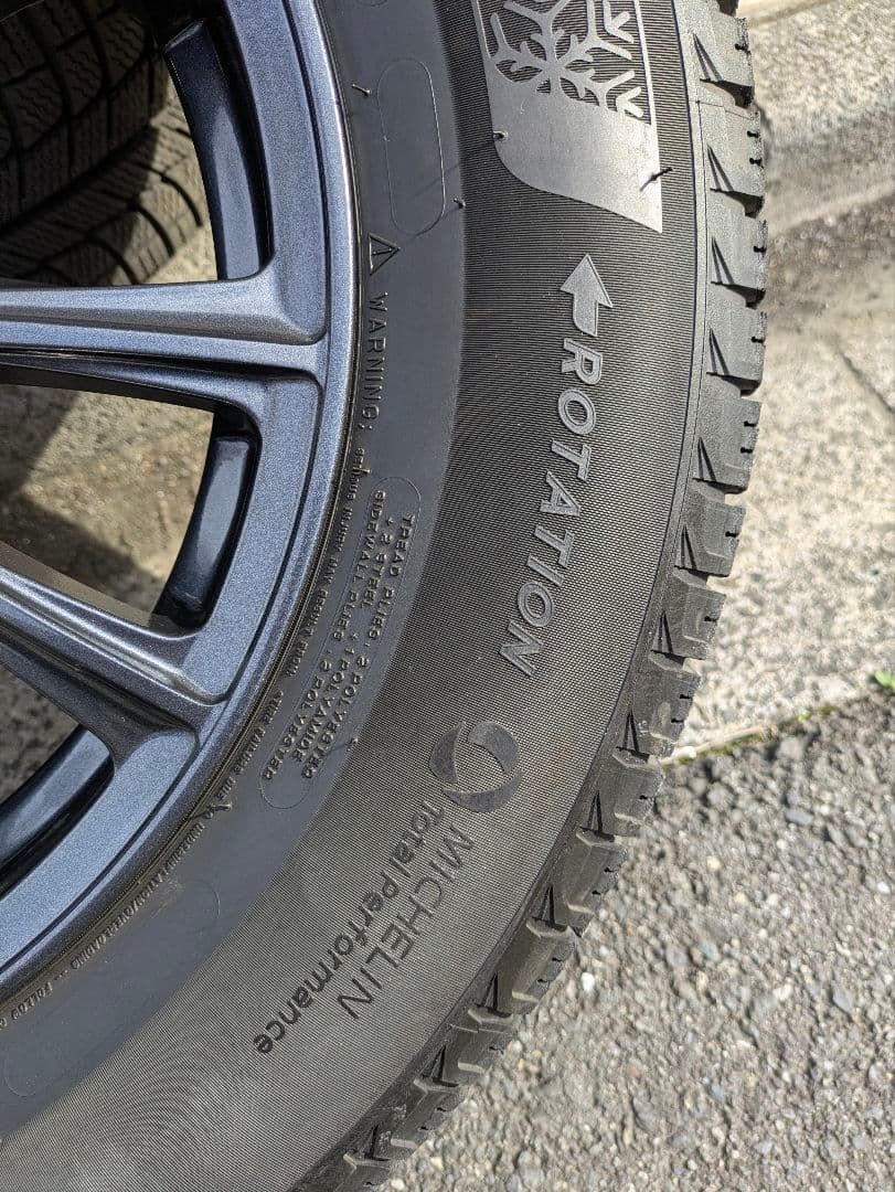 17インチ バリ山ミシュランスタッドレスタイヤ付きホイールセット