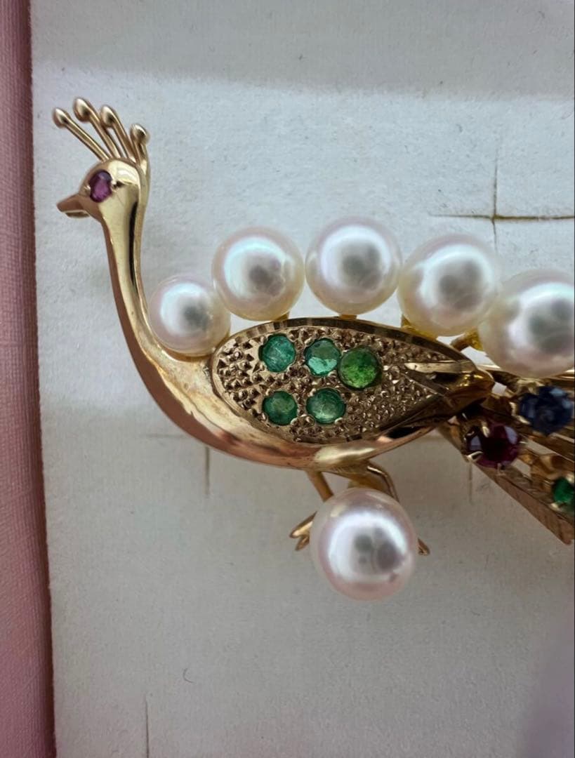 h*i様 K14 ブロー パール 真珠 ルビー エメラルド サファイア 翡翠 1