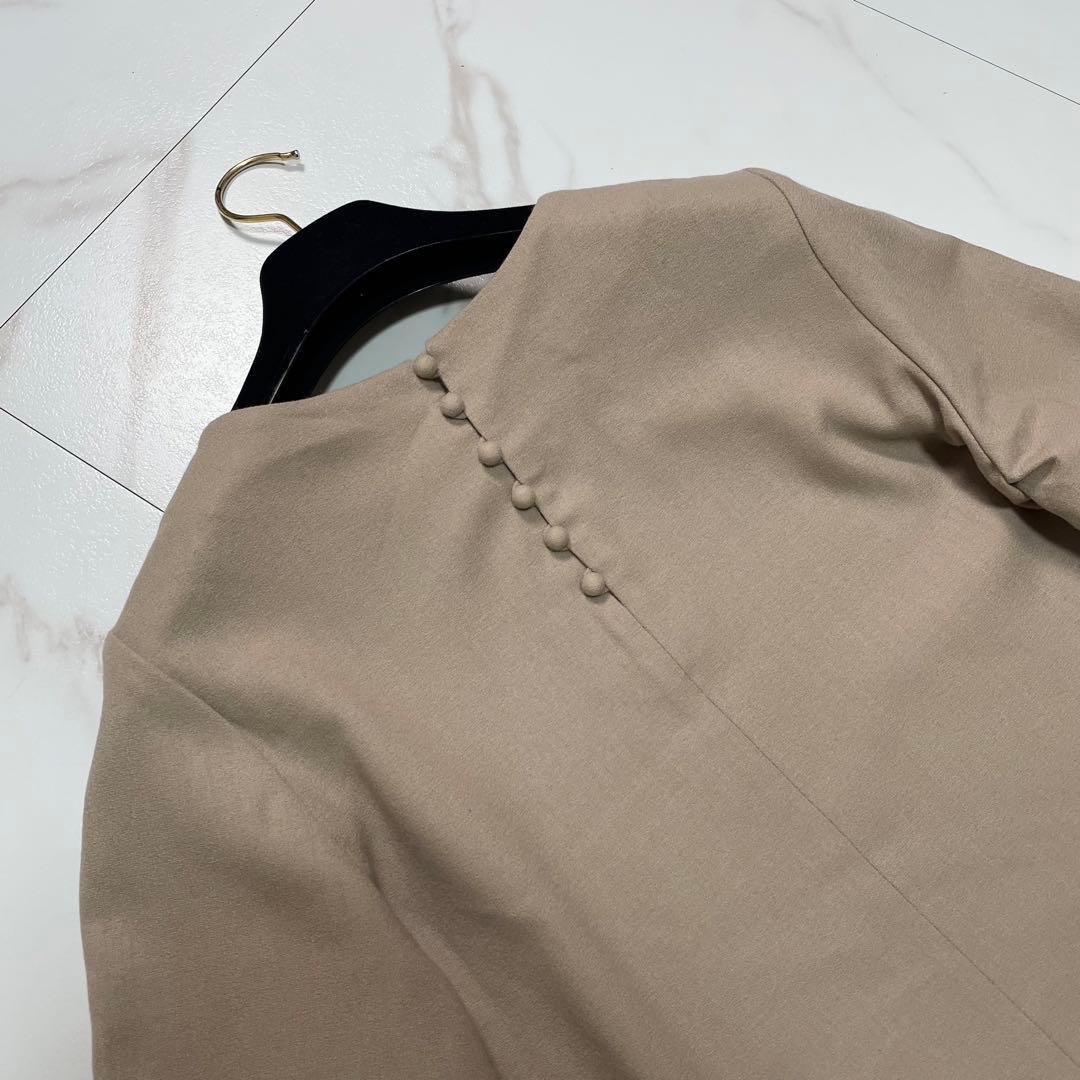 ADORE アドーア ブラウス シャツ 袖リボン ウール ベージュ 38