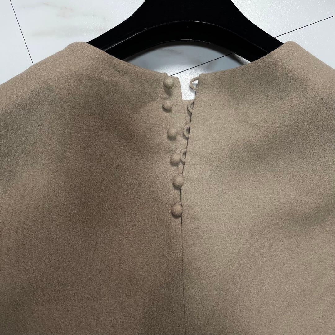 ADORE アドーア ブラウス シャツ 袖リボン ウール ベージュ 38