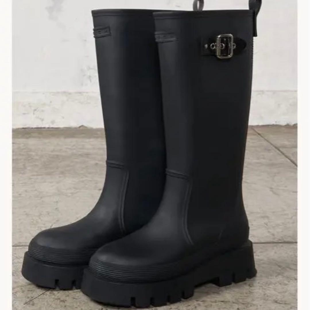 ダーリッチ　ブラック ハーネスラバーブーツ