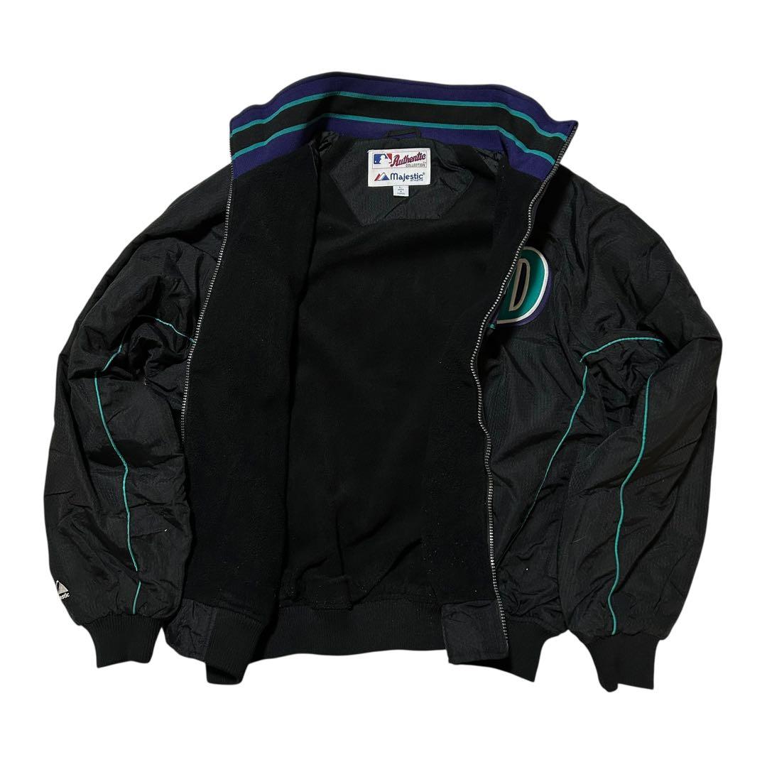 90s〜00s　MLB ダイヤモンドバックス マジェスティック スタジャン　 L