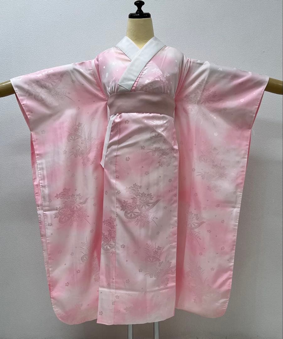 振り袖　フルセット　長襦袢付　成人式　金彩加工　刺繍入り　くすみカラー　693