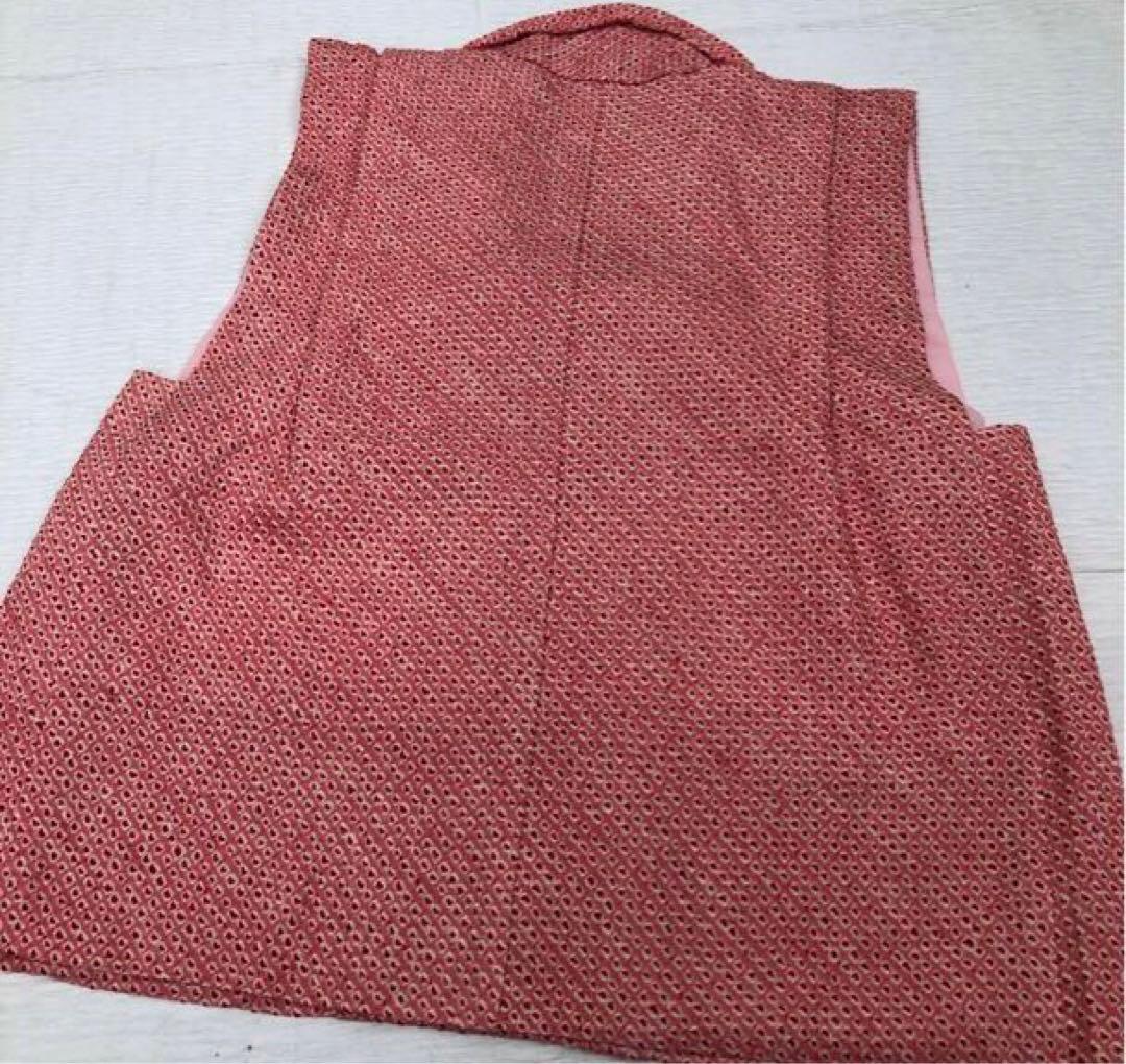 美品　七五三　女の子　5歳 〜 7歳　正絹　総絞り　着物　被布　セット　四つ身