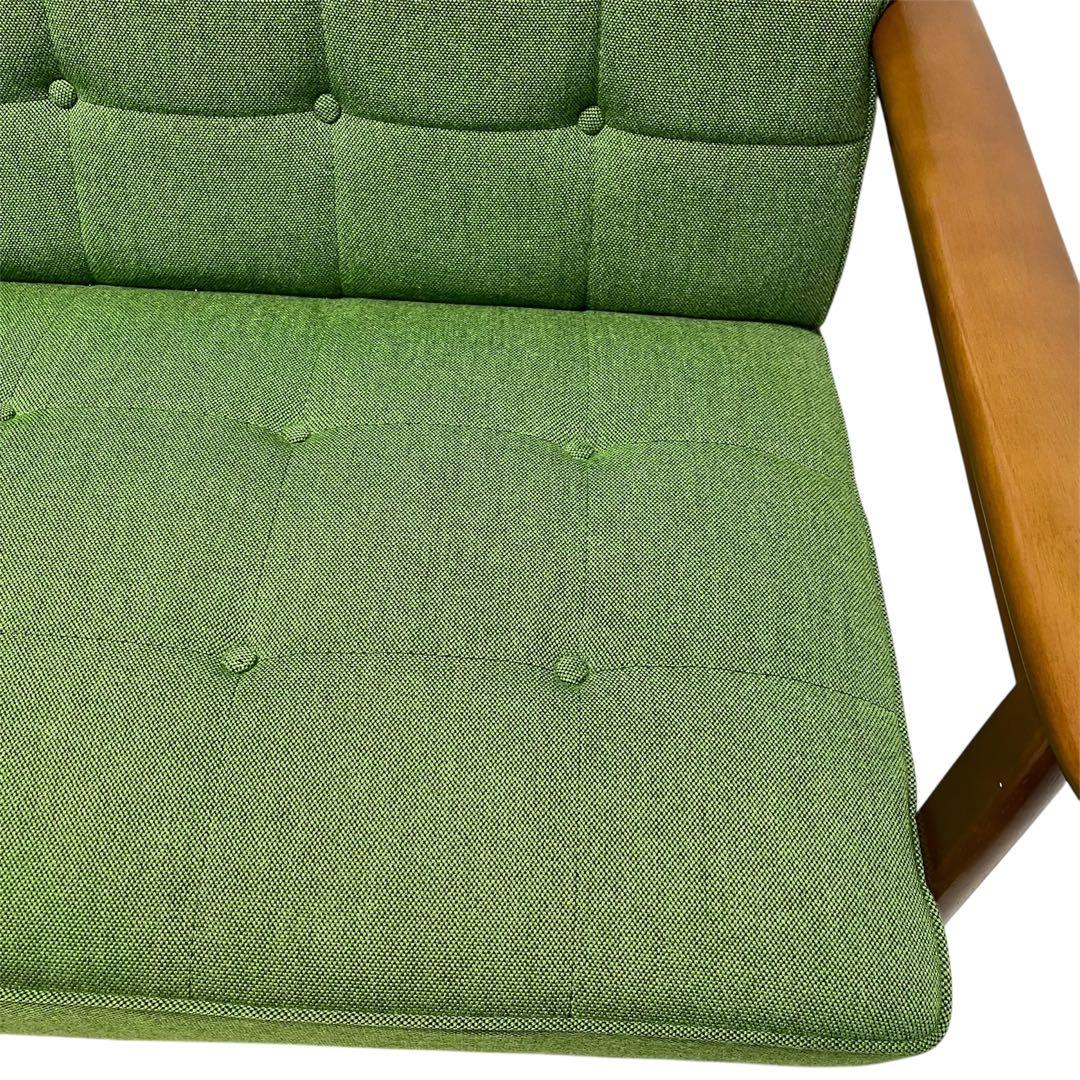 カリモク60 Kチェア 2シーター タープグリーンkarimoku60 ソファ
