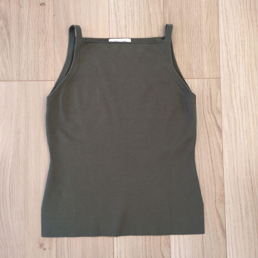 Demi-Luxe BEAMS　ヘルシー ニットキャミソール .M