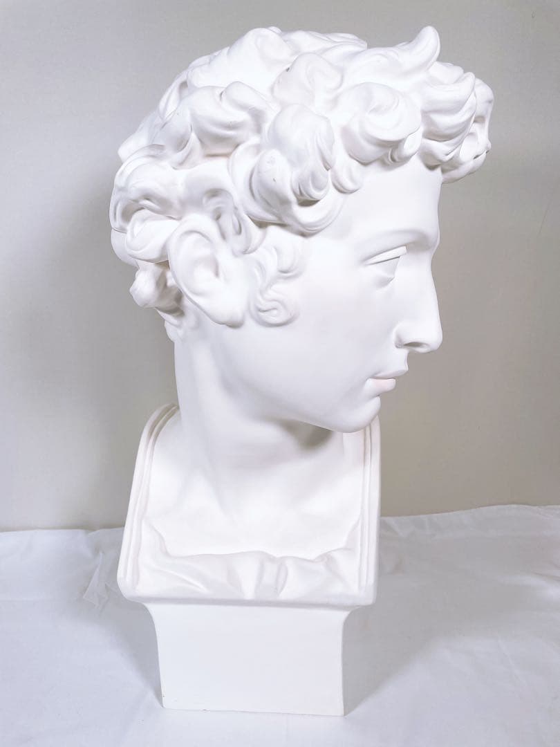 【良品】 石膏像 メディチ 胸像 顔 美術 スケッチ インテリア