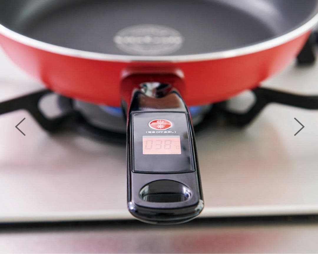 テンプパンⅡフライパン22㎝ビタクラフトレッド(ガラス蓋付)