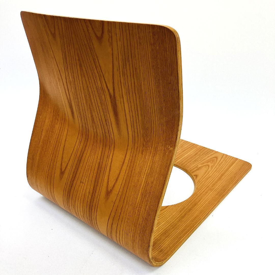 Tendo 天童木工 座椅子 2脚セット 藤森健次 曲げ木 ケヤキ板目 曲木⑬