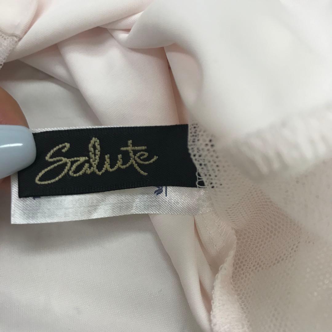 ロマンティック　フェアリー古着 Salute 薔薇　蝶々刺繍　キャミ