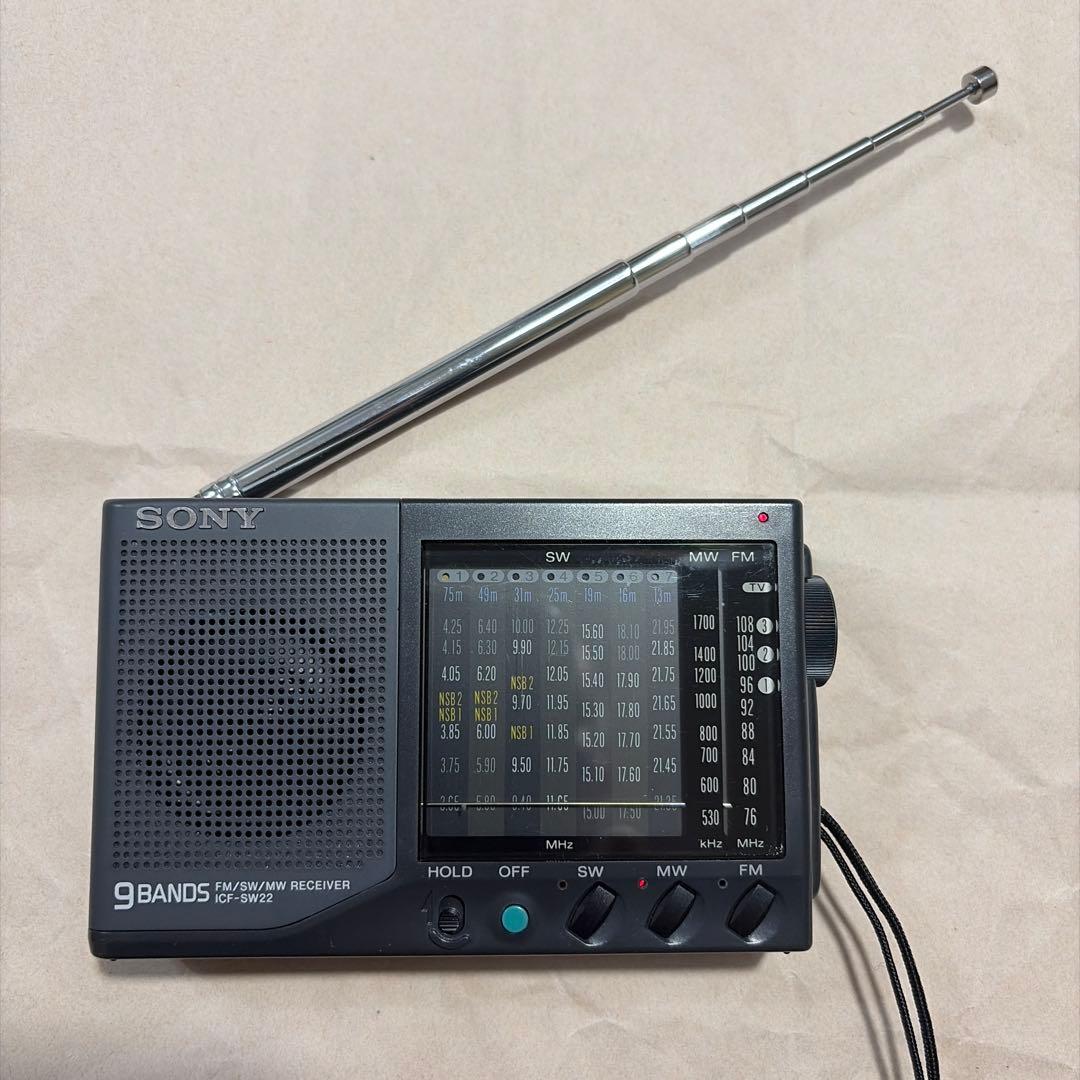 FM/SW/MW バンドレシーバー (ICF-SW22)