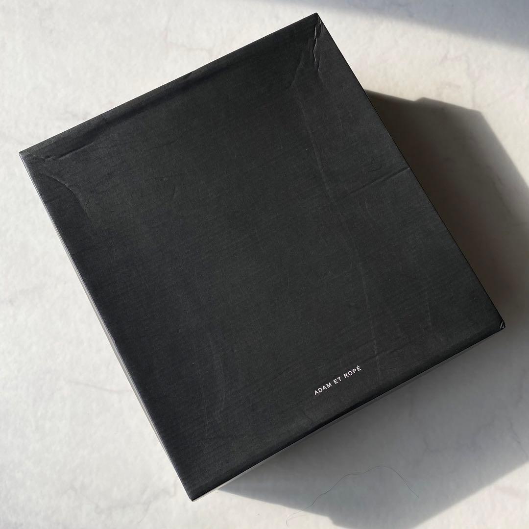 ADAM ET ROPE' MOL レザー ワイド シャフト ブーツ ブラック