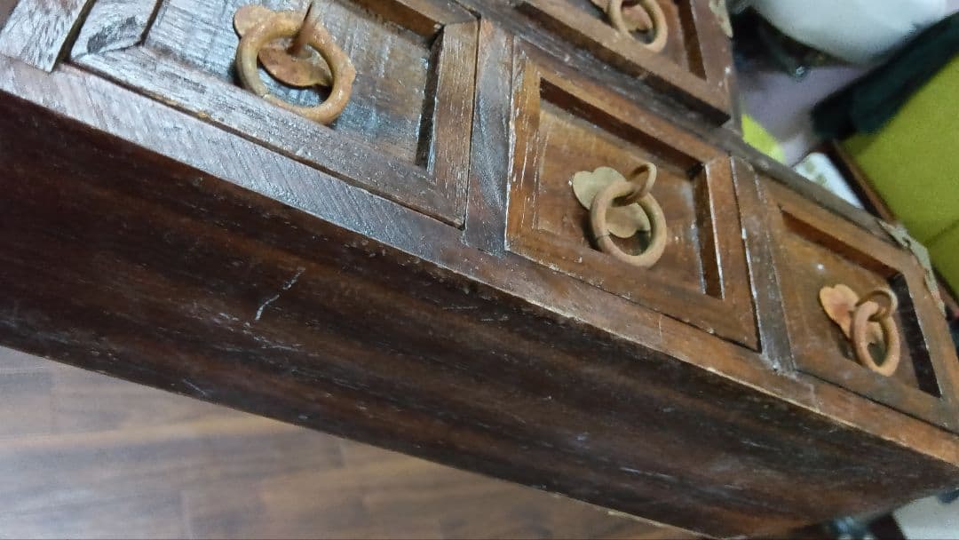 古道具　アンティーク　雑貨　和箪笥　木製引き出し　小物入れ　昭和レトロ　木箱