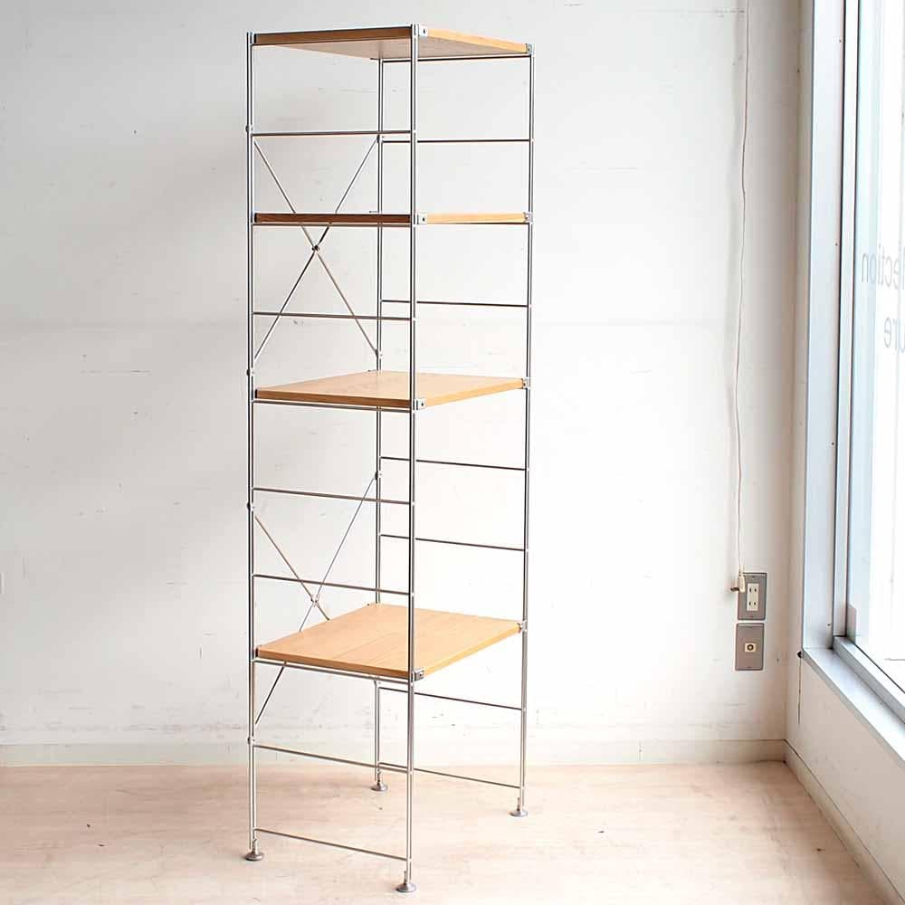 無印良品/MUJI ステンレスユニットシェルフ オーク材 ZR24250