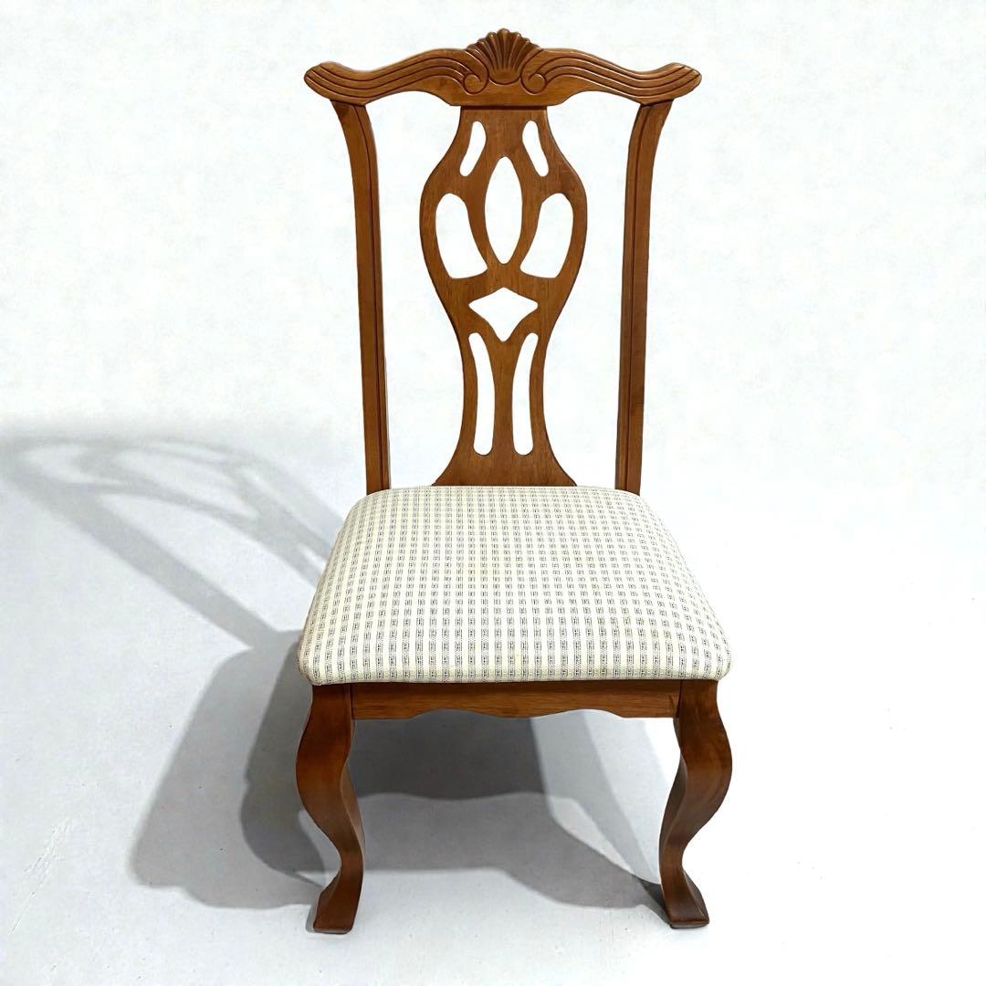 【美品】英国 イギリス アンティーク　ダイニングチェア 猫脚 チッペンデール様式