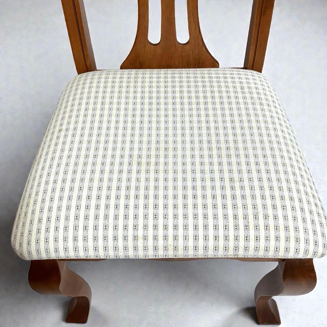 【美品】英国 イギリス アンティーク　ダイニングチェア 猫脚 チッペンデール様式