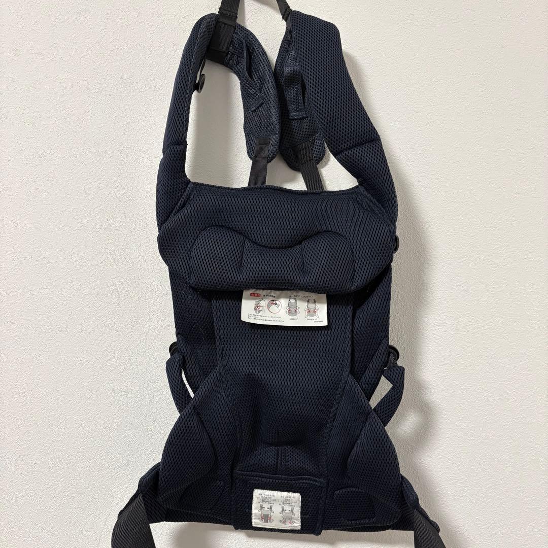美品✨清潔✨手洗い済✨エールべべ ベビーキャリア　メッシュコンパクト
