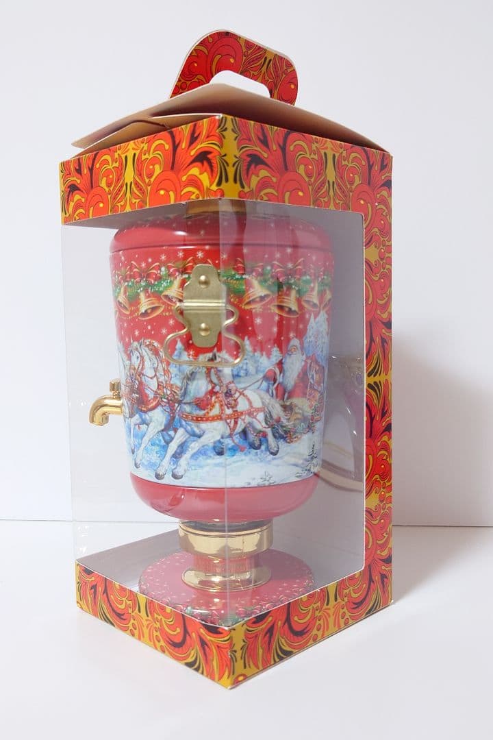 【１点限り】【可愛いロシア雑貨】サモワール型小物入れ　紅茶缶
