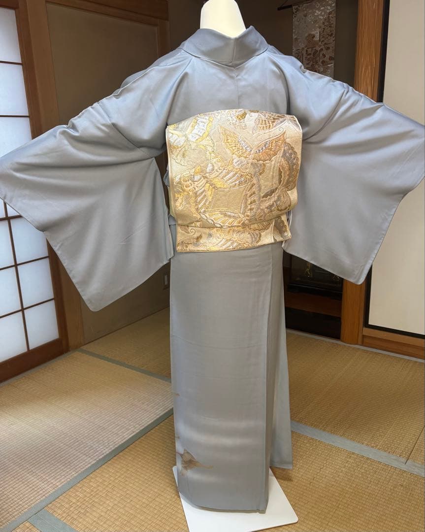 正絹訪問着　袋帯　２点セット