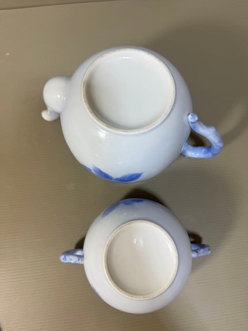 2289 希少　深川製磁　ティーポット1客　シュガーポット1客